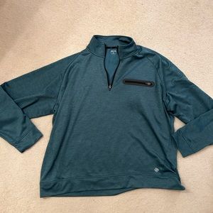 Zelos Green Pullover 1/4 Zip Windbreaker Size 3XL